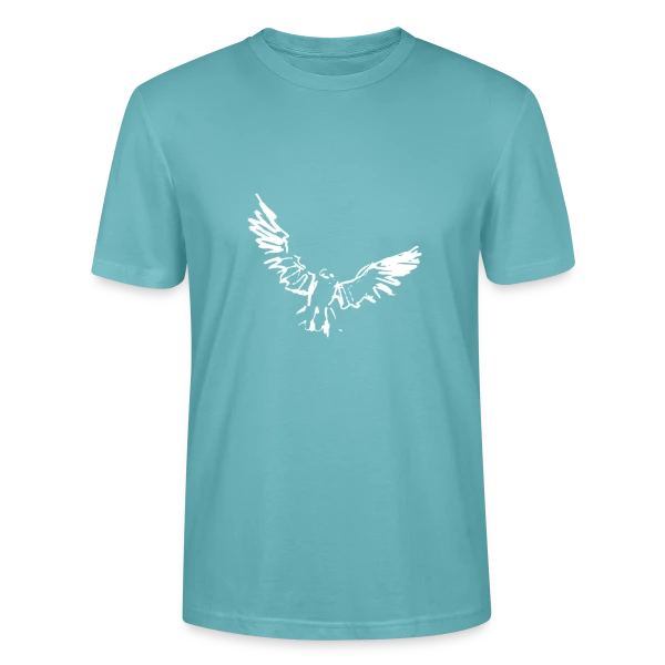 Maquette de T-shirt bio CRAFTER Stanley Stella Unisexe « Oiseau en Vol Libre » à personnaliser