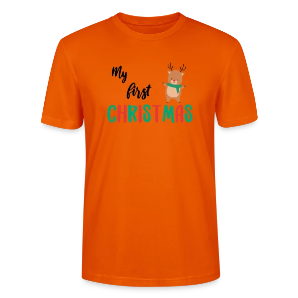 Mon Premier Noël : Design Adorable pour Bébé sur T-shirt bio CRAFTER Stanley Stella Unisexe