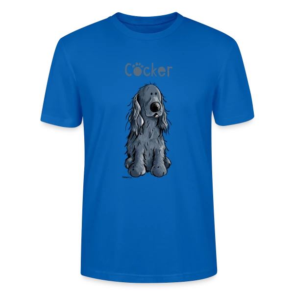 Maquette de T-shirt bio CRAFTER Stanley Stella Unisexe « Cocker Spaniel Amusant - Mon Chien Rigolo » à personnaliser