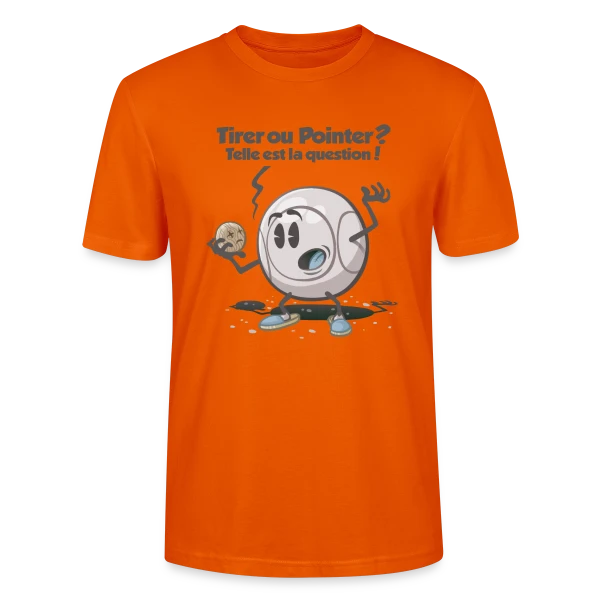 Pétanque : Tirer ou pointer ? sur T-shirt bio CRAFTER Stanley Stella Unisexe