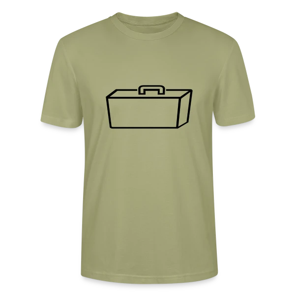 Maquette de T-shirt bio CRAFTER Stanley Stella Unisexe « Valise Contours Graphiques » à personnaliser