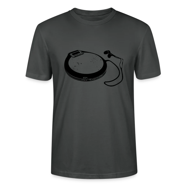 Maquette de T-shirt bio CRAFTER Stanley Stella Unisexe « Discman Rétro Audio » à personnaliser