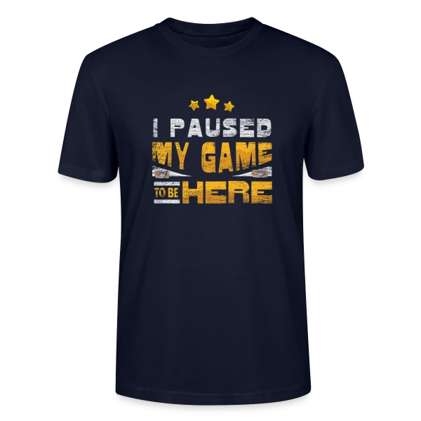 Maquette de T-shirt bio CRAFTER Stanley Stella Unisexe « 100% Gaming » à personnaliser
