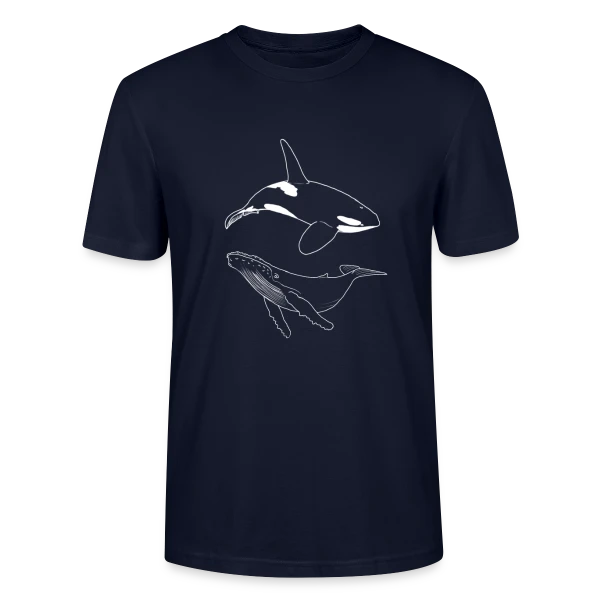 Maquette de T-shirt bio CRAFTER Stanley Stella Unisexe « Vagues de l'Océan » à personnaliser