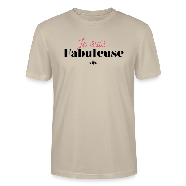 Maquette de T-shirt bio CRAFTER Stanley Stella Unisexe « "Je suis fabuleuse" - Affirmez votre éclat » à personnaliser
