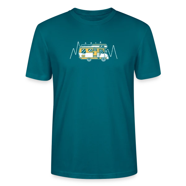 Maquette de T-shirt bio CRAFTER Stanley Stella Unisexe « Esprit Camping et Aventure » à personnaliser