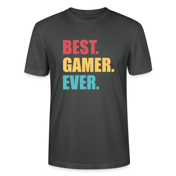 Maquette de T-shirt bio CRAFTER Stanley Stella Unisexe « Esprit Gaming » à personnaliser