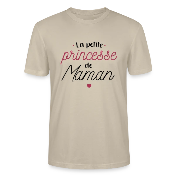 Maquette de T-shirt bio CRAFTER Stanley Stella Unisexe « Ma Petite Princesse de Maman » à personnaliser