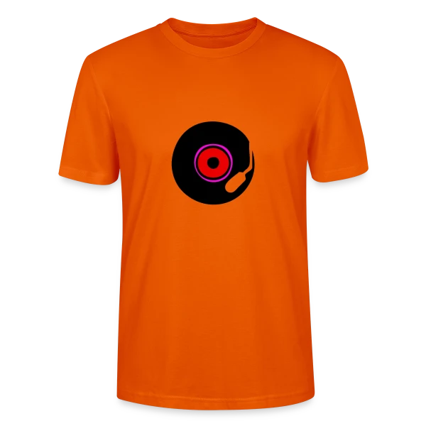 Maquette de T-shirt bio CRAFTER Stanley Stella Unisexe « Disque Vinyle Old School 80s » à personnaliser