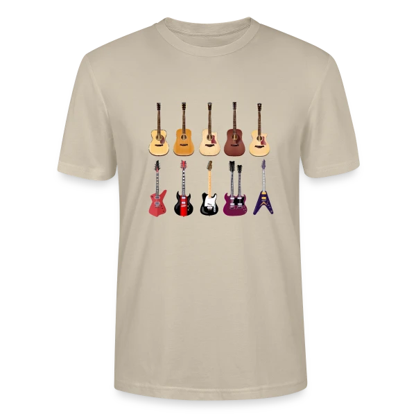 Maquette de T-shirt bio CRAFTER Stanley Stella Unisexe « Je Suis Guitariste : Ma Passion, Ma Fierté » à personnaliser