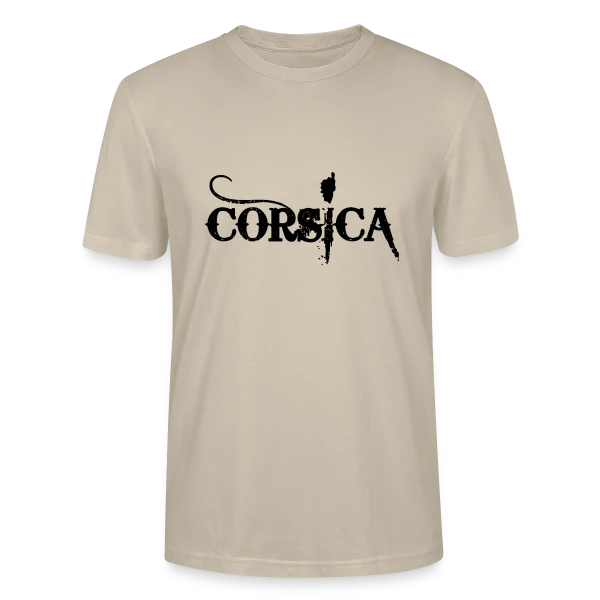 Maquette de T-shirt bio CRAFTER Stanley Stella Unisexe « Corsica Carte Grunge » à personnaliser
