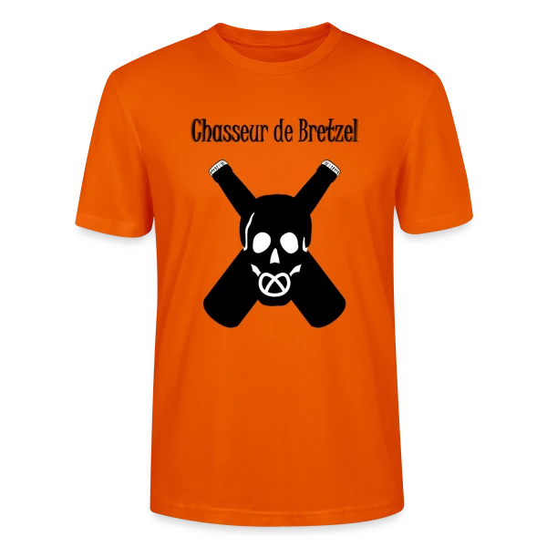 Maquette de T-shirt bio CRAFTER Stanley Stella Unisexe « Chasseur de Bretzel Alsacien » à personnaliser