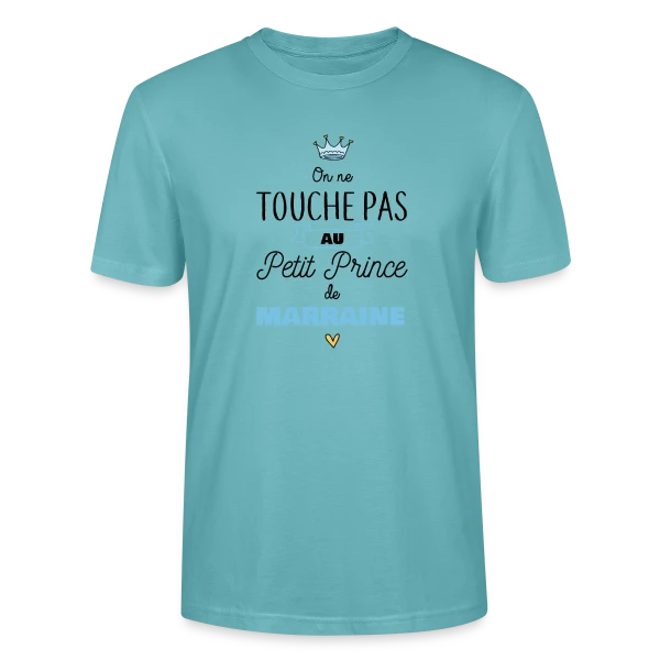 Maquette de T-shirt bio CRAFTER Stanley Stella Unisexe « Mon Petit Prince de Marraine » à personnaliser