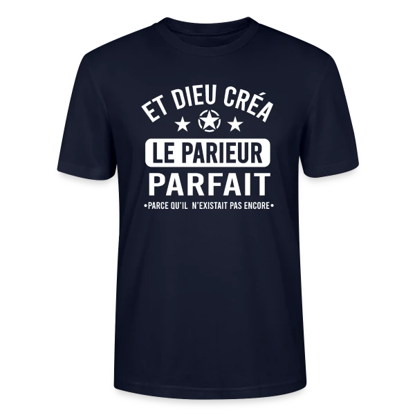 Maquette de T-shirt bio CRAFTER Stanley Stella Unisexe « Parieur Sportif Pro » à personnaliser