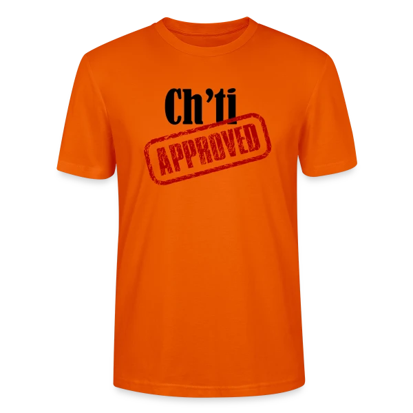 Maquette de T-shirt bio CRAFTER Stanley Stella Unisexe « Ch'ti Approved » à personnaliser