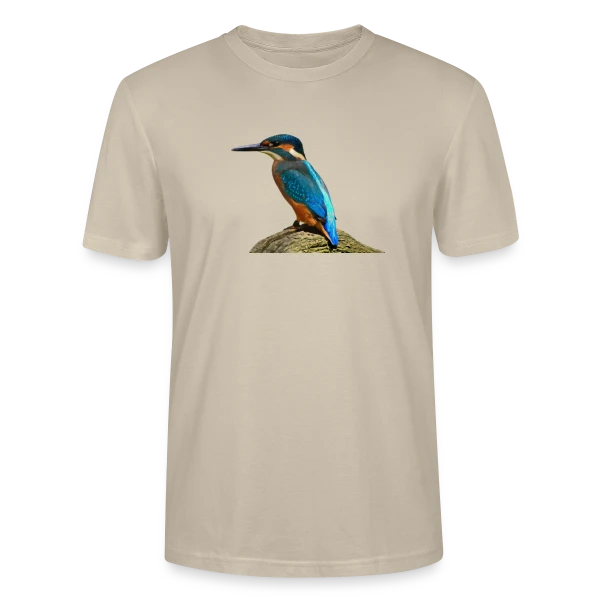Maquette de T-shirt bio CRAFTER Stanley Stella Unisexe « Martin-Pêcheur Majestueux » à personnaliser