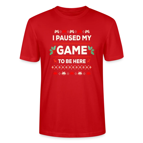 Joyeux Noël au Gamer : T-shirt Cadeau Idéal PC Zocker sur T-shirt bio CRAFTER Stanley Stella Unisexe