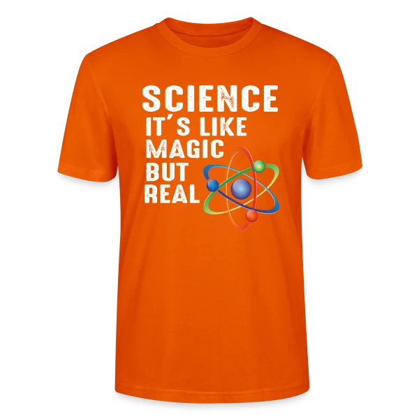 Maquette de T-shirt bio CRAFTER Stanley Stella Unisexe « Science : La Vraie Magie » à personnaliser