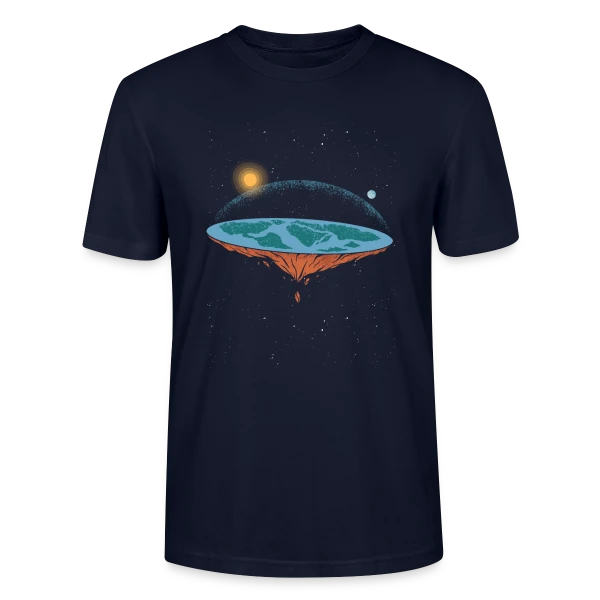 Terre Plate Univers sur T-shirt bio CRAFTER Stanley Stella Unisexe