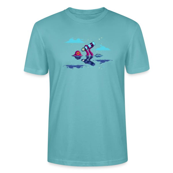Maquette de T-shirt bio CRAFTER Stanley Stella Unisexe « Octocurious : Poulpe Curieux Nocturne » à personnaliser