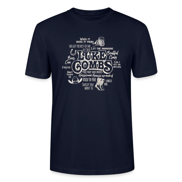 Maquette de T-shirt bio CRAFTER Stanley Stella Unisexe « Luke Combs Esprit Country » à personnaliser