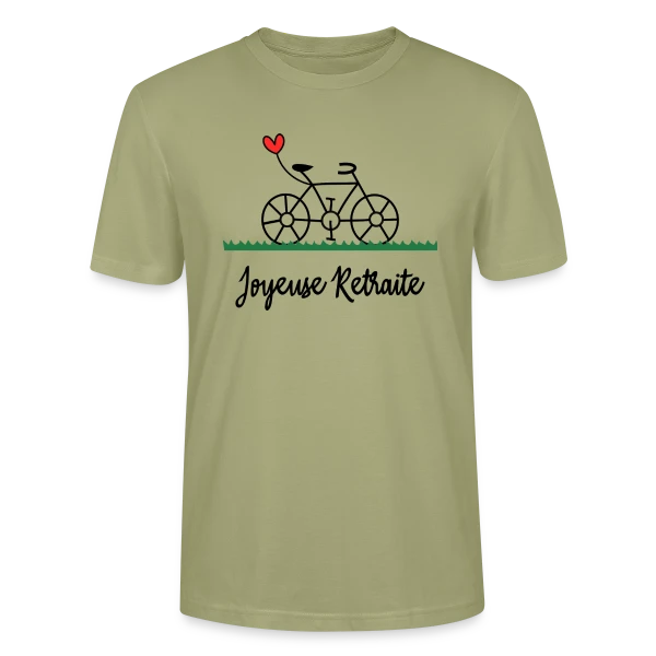 Vive la Retraite : Vélo, Van et Voyages sur T-shirt bio CRAFTER Stanley Stella Unisexe