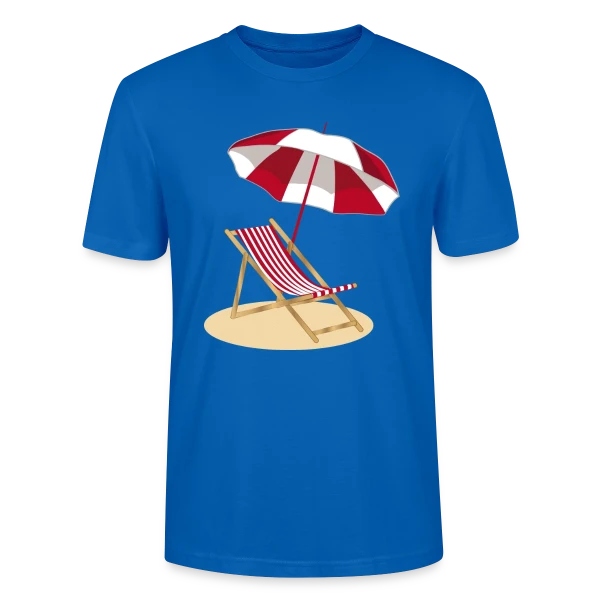Maquette de T-shirt bio CRAFTER Stanley Stella Unisexe « Évasion Plage & Soleil » à personnaliser