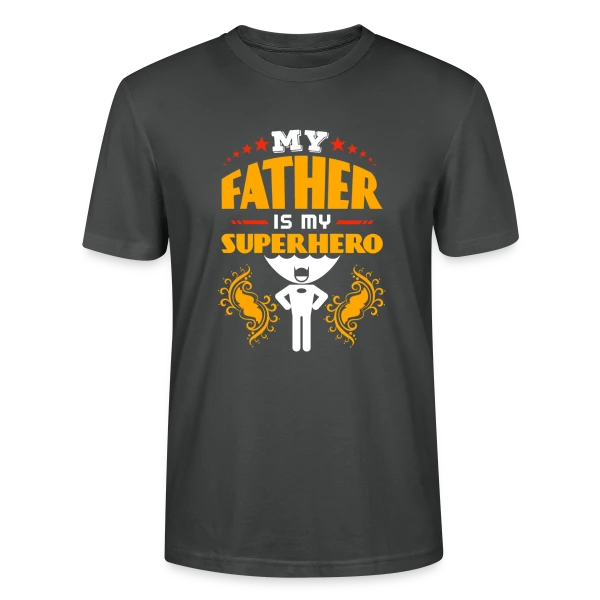 Maquette de T-shirt bio CRAFTER Stanley Stella Unisexe « Super Papa Exceptionnel - Cadeau Fête des Pères » à personnaliser