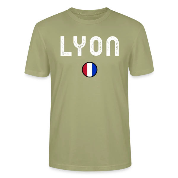 Maquette de T-shirt bio CRAFTER Stanley Stella Unisexe « Drapeau Français Rond » à personnaliser