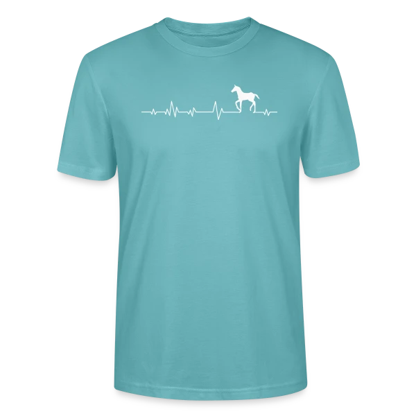 Maquette de T-shirt bio CRAFTER Stanley Stella Unisexe « Cheval Élégant Discret » à personnaliser