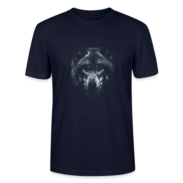 Maquette de T-shirt bio CRAFTER Stanley Stella Unisexe « Esprit Loup Fantomatique » à personnaliser