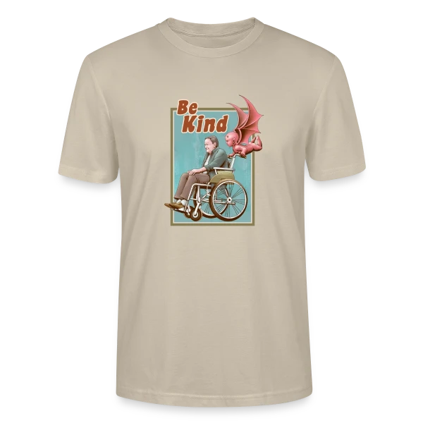 Maquette de T-shirt bio CRAFTER Stanley Stella Unisexe « Soyez Gentil : Message Positif » à personnaliser