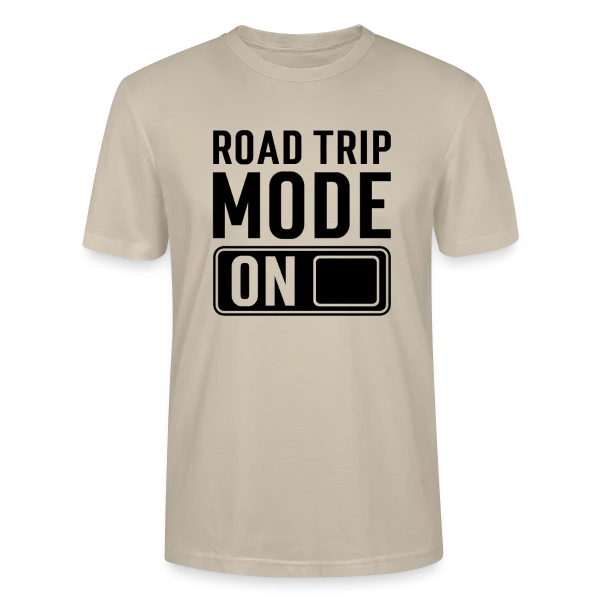 Maquette de T-shirt bio CRAFTER Stanley Stella Unisexe « Mode Road Trip Activé » à personnaliser