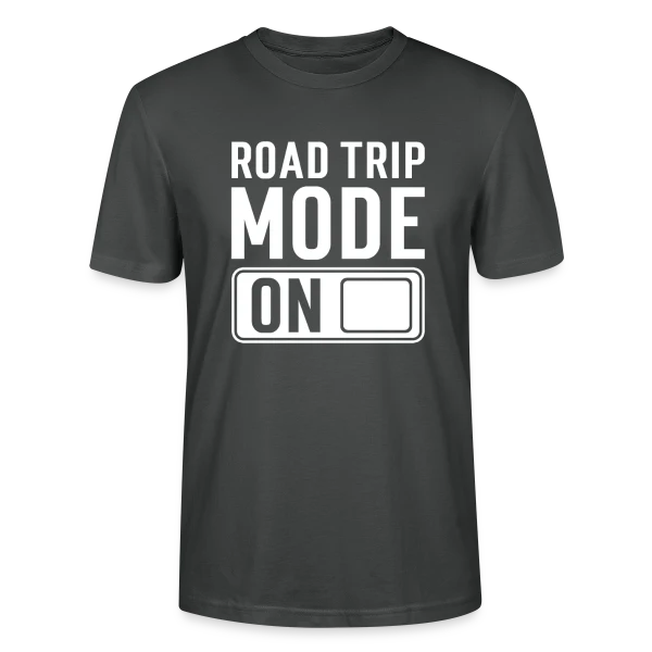 Maquette de T-shirt bio CRAFTER Stanley Stella Unisexe « Citation Roadtrip Aventure » à personnaliser