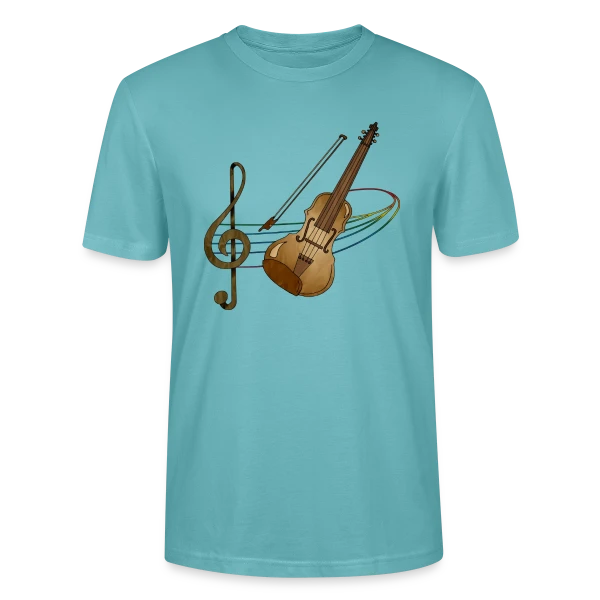Maquette de T-shirt bio CRAFTER Stanley Stella Unisexe « Passion Musique » à personnaliser