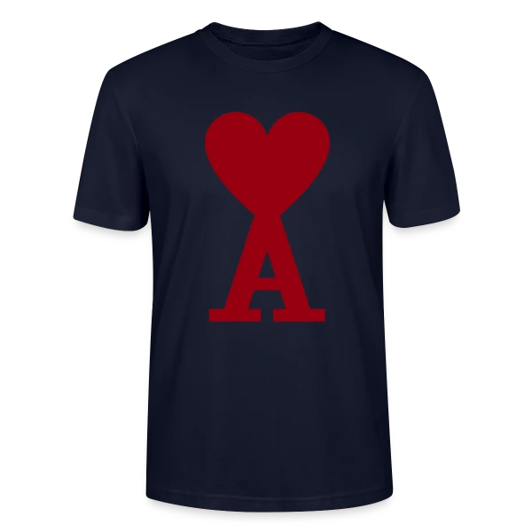 Maquette de T-shirt bio CRAFTER Stanley Stella Unisexe « Cœur Ami Paris » à personnaliser