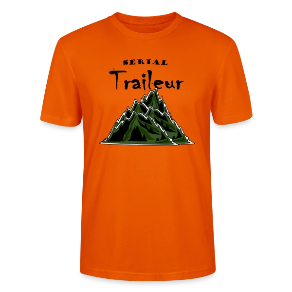 Maquette de T-shirt bio CRAFTER Stanley Stella Unisexe « Serial Traileur » à personnaliser