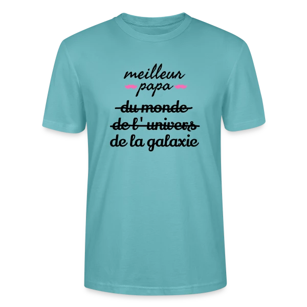 Maquette de T-shirt bio CRAFTER Stanley Stella Unisexe « 'Meilleur Papa du Monde' - La Déclaration Ultime » à personnaliser