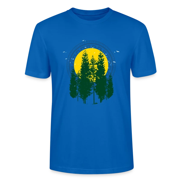 Maquette de T-shirt bio CRAFTER Stanley Stella Unisexe « Arbre du Monde Végétal » à personnaliser