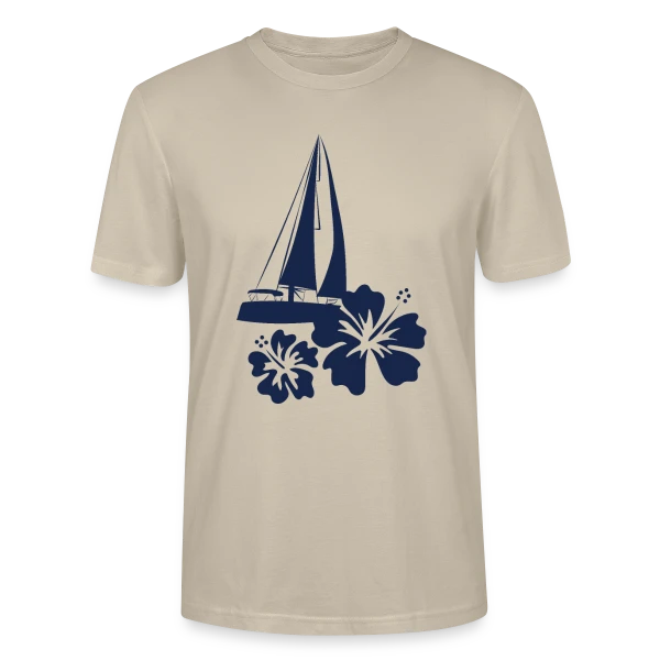 Voilier sur l'Océan Pacifique sur T-shirt bio CRAFTER Stanley Stella Unisexe