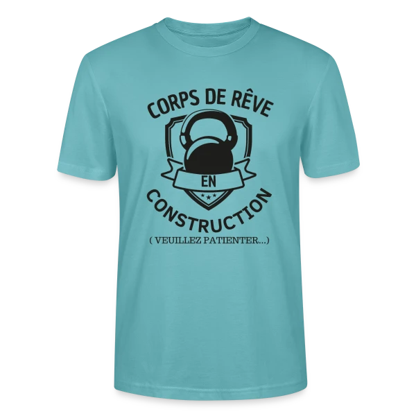 Maquette de T-shirt bio CRAFTER Stanley Stella Unisexe « Humour Musculation: Le Classique » à personnaliser