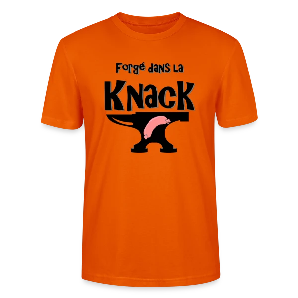 Maquette de T-shirt bio CRAFTER Stanley Stella Unisexe « Forgé dans la Knack » à personnaliser