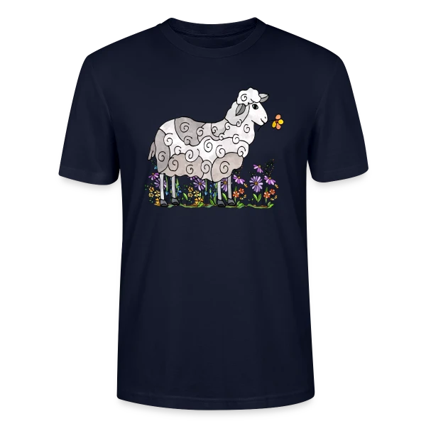 Maquette de T-shirt bio CRAFTER Stanley Stella Unisexe « Mouton Doux Rêveur » à personnaliser