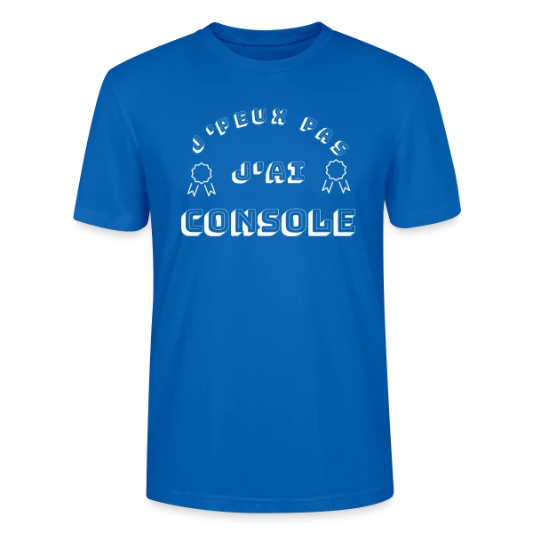 Maquette de T-shirt bio CRAFTER Stanley Stella Unisexe « J'Peux Pas J'Ai Console : T-Shirt Humour Gamer » à personnaliser