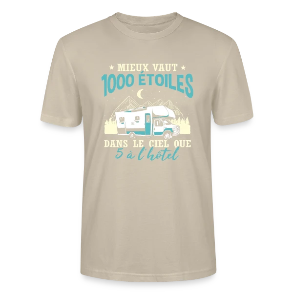 Camping-Car Fun: L'Humour du Campeur Passionné sur T-shirt bio CRAFTER Stanley Stella Unisexe