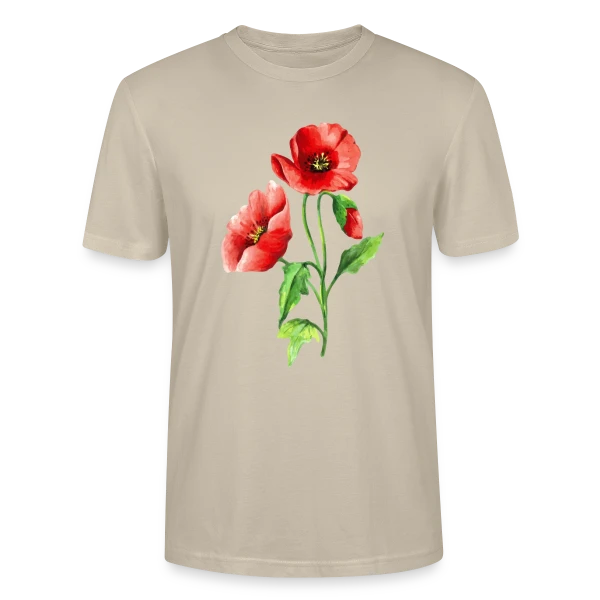 Maquette de T-shirt bio CRAFTER Stanley Stella Unisexe « Jardin Fleuri Intemporel » à personnaliser
