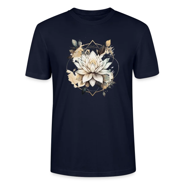 Maquette de T-shirt bio CRAFTER Stanley Stella Unisexe « Yoga: L'Art de la Méditation » à personnaliser