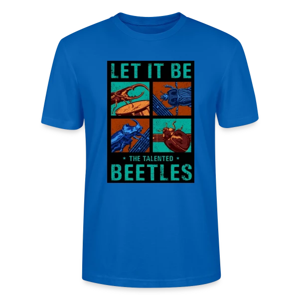 Maquette de T-shirt bio CRAFTER Stanley Stella Unisexe « The Beetles : Insectes Musiciens Rock » à personnaliser