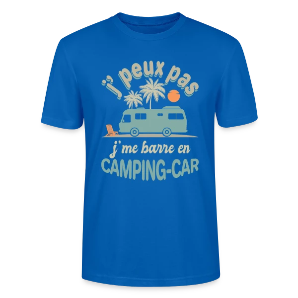 Je Me Barre en Camping-Car à Agadir! Humour Retraite sur T-shirt bio CRAFTER Stanley Stella Unisexe