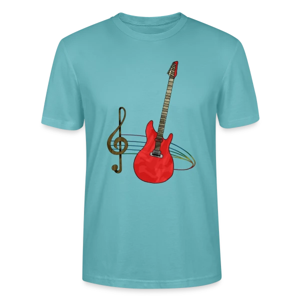 Maquette de T-shirt bio CRAFTER Stanley Stella Unisexe « Guitare Passion » à personnaliser